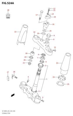524A - STEERING STEM