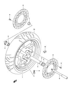 066 - FRONT WHEEL (MODEL K3)