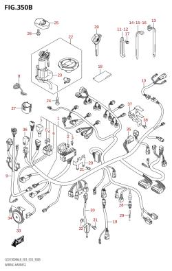 350B - WIRING HARNESS (GSX1300RA:L8:E28)