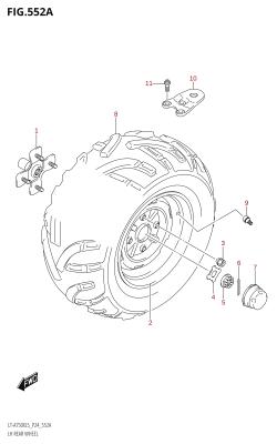 552A - LH REAR WHEEL