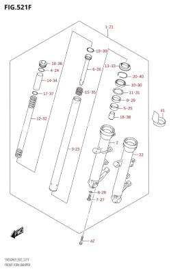 521F - FRONT FORK DAMPER (SV650AU:L9:E19)
