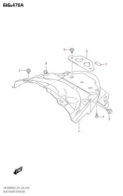 476A - REAR FENDER EXTENSION