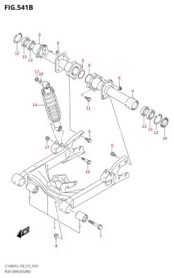 541B - REAR SWINGINGARM (LT-F400F:L4:P33)