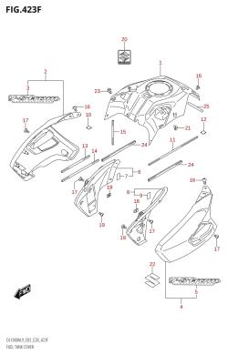 423F - FUEL TANK COVER (DL1000A:L9:E33)