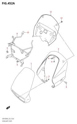 452A - HEADLAMP COVER ((VZR1800,VZR1800U2):(K6,K7,K8),(VZR1800,VZR1800UF):K9)