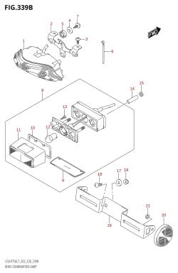 339B - REAR COMBINATION LAMP (E28)