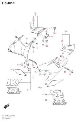485B - SIDE COWLING (GSX-R750Z)