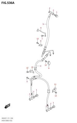 536A - FRONT BRAKE HOSE