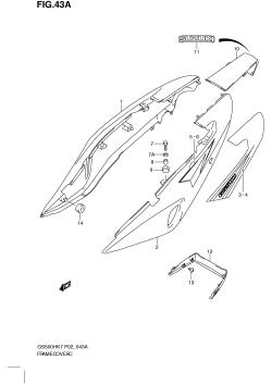 43A - FRAME COVER (MODEL K8)