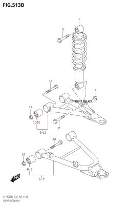 513B - SUSPENSION ARM (LT-F400F:L7:P33)