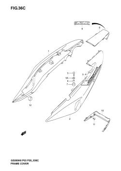 36C - FRAME COVER (GS500K5 P28)