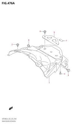 476A - REAR FENDER EXTENSION