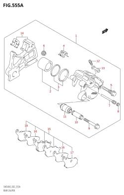 555A - REAR CALIPER (SV650,SV650S,SV650SU,SV650U)