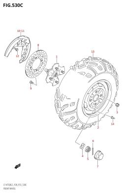 530C - FRONT WHEEL (LT-A750XZ:L2:P28)