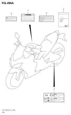 496A - LABEL (GSX-S1000FA:L8:E21)
