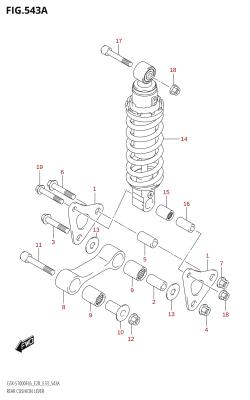 543A - REAR CUSHION LEVER