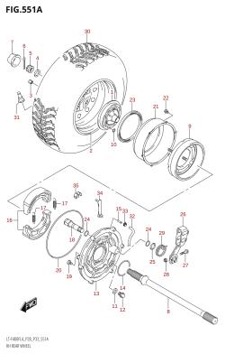 551A - RH REAR WHEEL (LT-F400F:L4:P28)