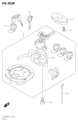 352B - LOCK SET (SEE NOTE 1)