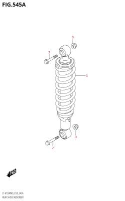 545A - REAR SHOCK ABSORBER (LT-A750XM0 P24)