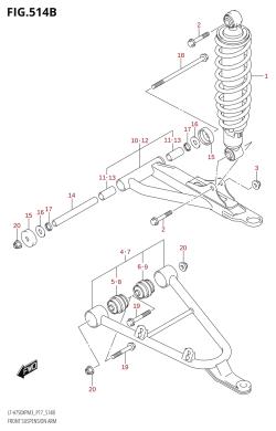 514B - FRONT SUSPENSION ARM (LT-A750XPZM3_P17)