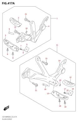 417A - PILLION FOOTREST