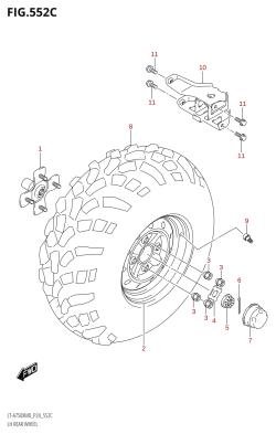 552C - LH REAR WHEEL (LT-A750XPZM0 P24)