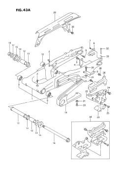 43A - REAR SWINGING ARM (MODEL R)