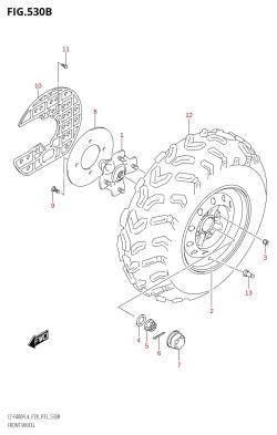 530B - FRONT WHEEL (LT-F400F:L4:P33)