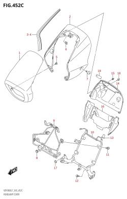 452C - HEADLAMP COVER (VZR1800BZ:L7:E43)