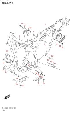 401C - FRAME (DR-Z400S)