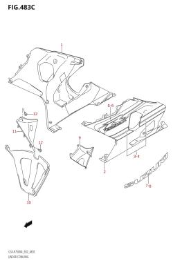 483C - UNDER COWLING ((GSX-R750X,GSX-R750U2X):K5)