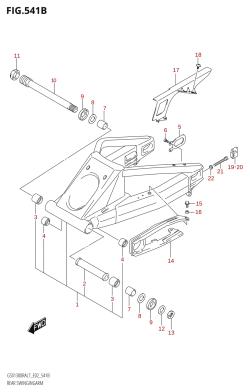 541B - REAR SWINGINGARM (GSX1300RA:L7:E19)