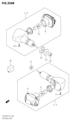 334B - TURNSIGNAL LAMP (E24)