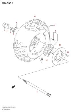 551B - RH REAR WHEEL (K6,K7)