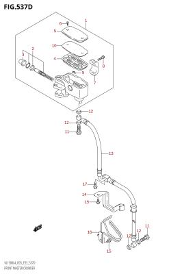 537D - FRONT MASTER CYLINDER (VL1500B:L4:E33)