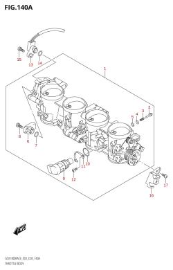 140A - THROTTLE BODY (GSX1300RA:L9:E03)