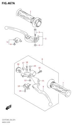 467A - HANDLE LEVER