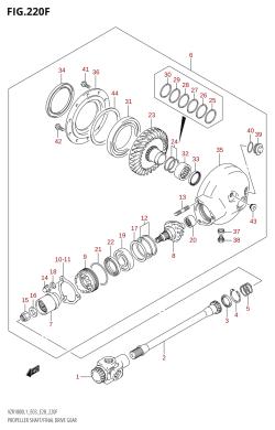 220F - PROPELLER SHAFT /​ FINAL DRIVE GEAR (VZR1800Z:L1:E33)