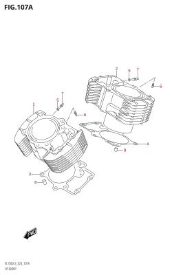 107A - CYLINDER (VL1500:L3:E24)