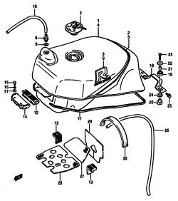 037 - FUEL TANK (MODEL F /​ G)