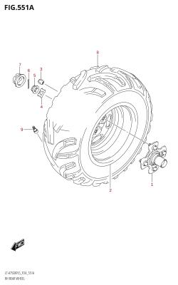 551A - RH REAR WHEEL