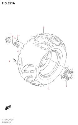 551A - RH REAR WHEEL
