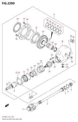 220D - PROPELLER SHAFT /​ FINAL DRIVE GEAR (VZR1800:L2:E51)