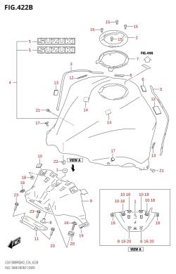 422B - FUEL TANK FRONT COVER (GSX1300RRQZ)