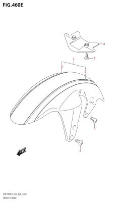 460E - FRONT FENDER (VZR1800BZ:L8:E28)