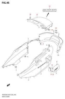 045 - SIDE COVER (MODEL K3 /​ K4)