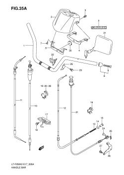 35A - HANDLE BAR (MODEL K3 /​ K4 /​ K5 /​ K6)