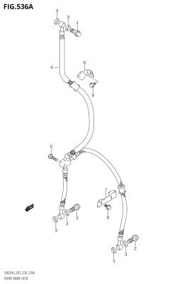536A - FRONT BRAKE HOSE (SV650,SV650S)