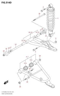 514D - FRONT SUSPENSION ARM (LT-A750XP:M2:P03)