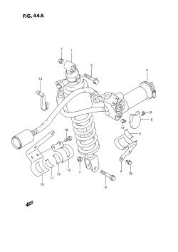 44A - REAR SHOCK ABSORBER (DR350SHN /​ SHP /​ SHR)